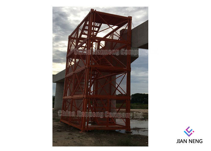 Gesloten Type 4m*2m*2m van het de Kooiq235 Staal van de Staalladder de Industriële Ladders