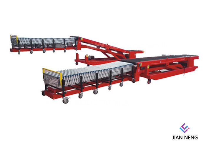 Beweegbare Transportband voor het Laden van en het Leegmaken van 50kg-Zakken aan de Aanhangwagens van Vrachtwagenscontainers
