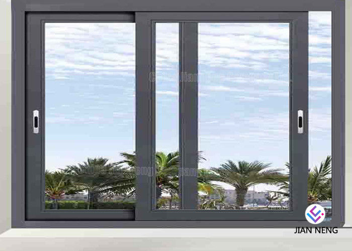 Dubbel Verglaasde Aluminium Glijdende Vensters voor Huis 1.4mm~3.0mm Muurdikte